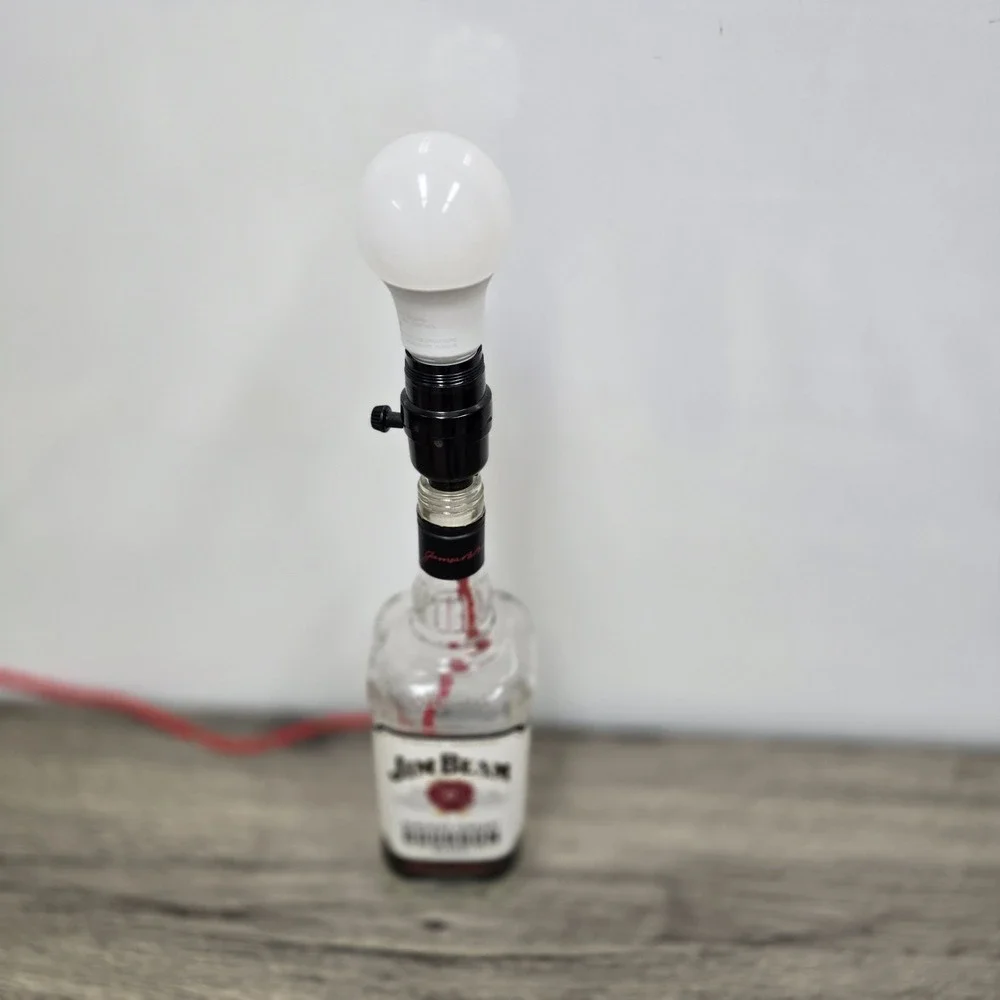 Large Jim Beam Bar Lamp Man Cave Custom Made 110v Powered 16